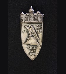 Nuremberg 1929 Rally Badge in Silver # 3191