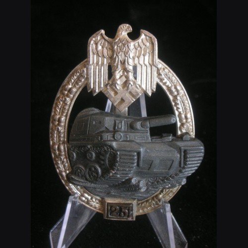 Panzer Assault Badge in Silver- Grade II # 3099