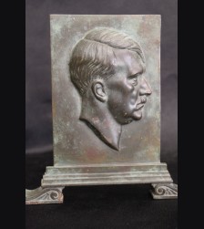 Adolf Hitler Standing Bronze Plaque- Ernst Seger # 3303