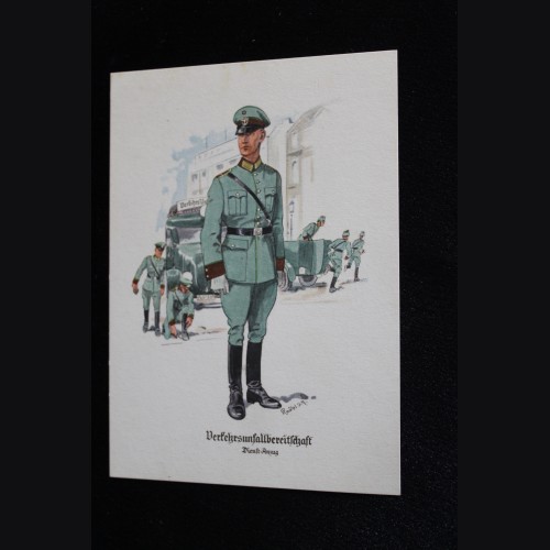 Deutsches Polizei Postcard Series Of The Ordnungspolizei- Card 9 # 3313