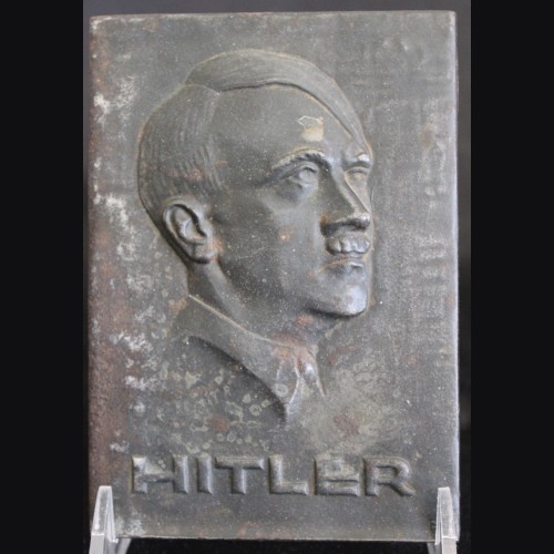 Adolf Hitler Cast Iron Plaque