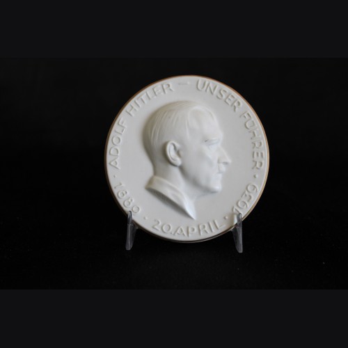 Adolf Hitler Porcelain Table Medal- KPM