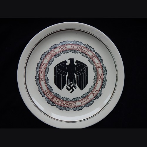 German Army XXVII Armeekorps Commemorative Ceramic Plate