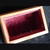 WWII German Prisoner-of-War Made Mahogany Covered Jewelry Box With Carved Spread Wing Eagle # 3328