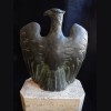 Fascist Italian 1942 Bronze Eagle Trophy Presented to Zurich Roller Club for Hockey Match # 3367