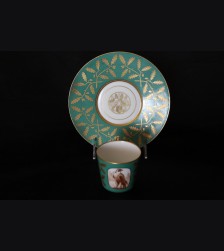 Hermann Goring Hunting Pattern Cup and Saucer- Sevres