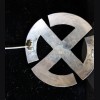 National Socialist Sun Wheel Swastika Brooch # 3382