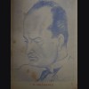 Original Benito Mussolini Charcoal Sketch- Cesare Annibale Musacchio