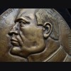 Benito Mussolini Bronze Plaque