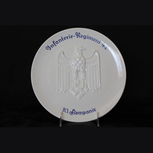 Infantry Regiment Porcelain Plate # 3402