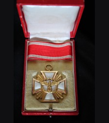 Cased N.S.D.A.P 25 Year Long Service Medal (Ladies Ribbon) # 3341