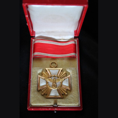 Cased N.S.D.A.P 25 Year Long Service Medal (Ladies Ribbon) # 3341