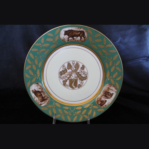 Hermann Goring Hunting Pattern Dinner Plate- Sevres # 3408