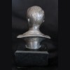 Adolf Hitler Desk Bust Cast In Silver- J.J Riedel 