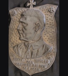 Adolf Hitler Bronze Birth Plaque- Reproduction # 3487