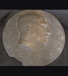 Adolf Hitler Bronze Plaque 1933 # 3488