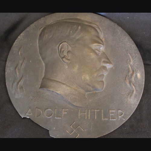 Adolf Hitler Bronze Plaque 1933