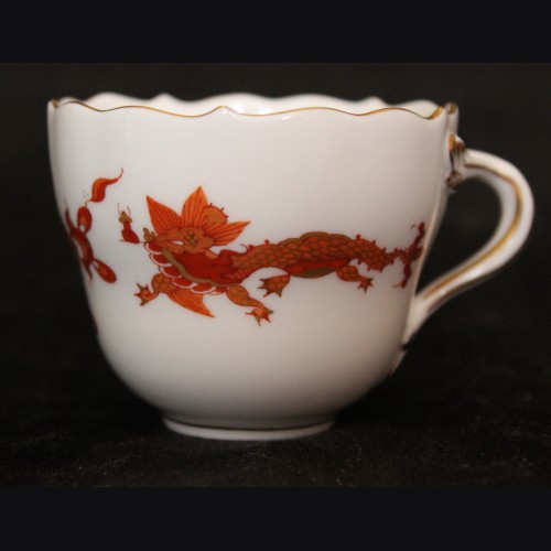 Meissen Red Dragon Demitasse Cup- Adolf Hitler (Berchtesgaden) # 3501