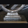 Third Reich Desk Piece- Bronzed Swastika w/Presentation # 3529
