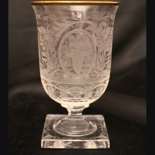 Hermann Goring Carinhall Etched Crystal Glass- Baccarat