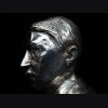 Adolf Hitler Desk Bust in Silver