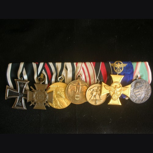 Six place Imperial-3rd Reich medal bar # 3018