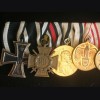 Six place Imperial-3rd Reich medal bar
