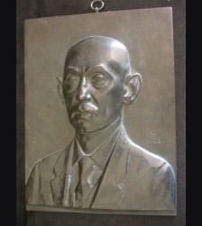 Dietrich Eckart bronze Plaque ( Noack.. Berlin ) 1923 # 3053