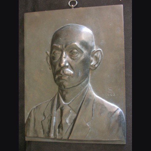 Dietrich Eckart bronze Plaque ( Noack.. Berlin ) 1923