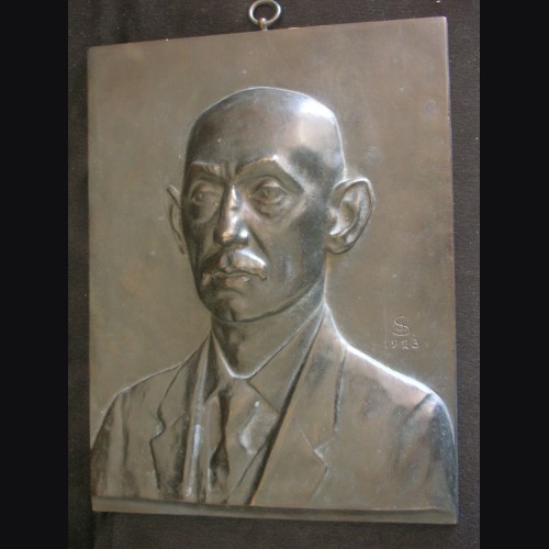 Dietrich Eckart bronze Plaque ( Noack.. Berlin ) 1923 # 3053