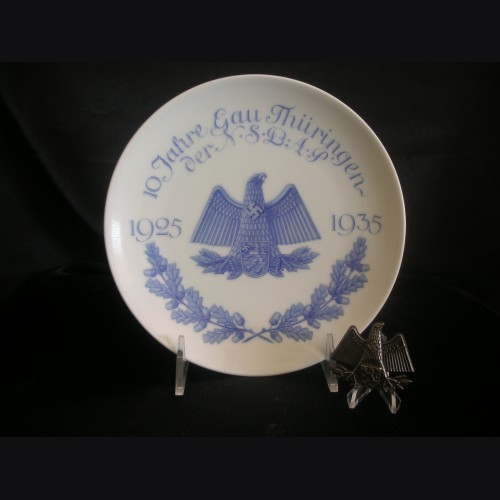 Gau Thuringen Anniversary Plate & Tinnie  # 3144