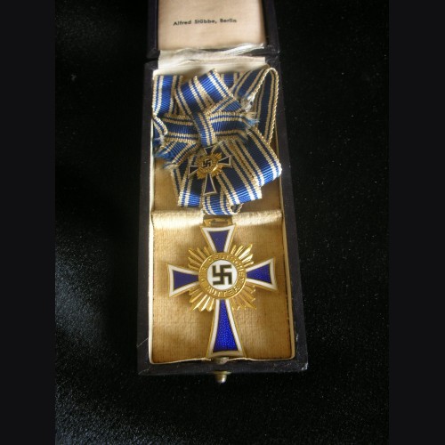 Mothers Cross In Gold With Miniature  # 3189