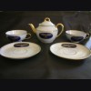 Hermann Goring Formal Dinnerware- Tea Pot & Saucers # 1407