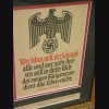 Third Reich Propaganda Poster- Framed # 1707