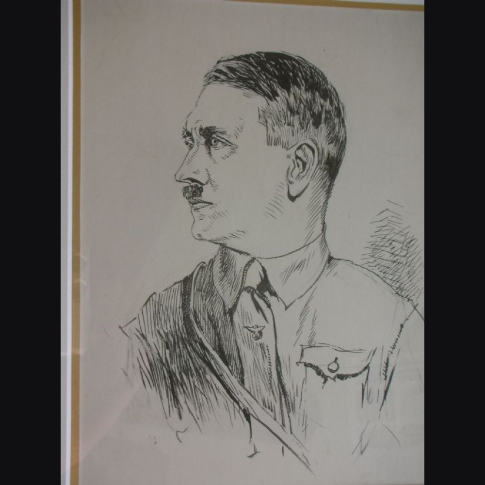 Adolf Hitler Artist Sketch- Albert Reich (1881-1942)