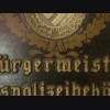 Deutsches Polizei Bulding Sign-Burgermeister Ortspolizeibehorde # 1930