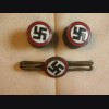 N.S.D.A.P Three Piece Sympathizer Popper Cufflinks and Tie Bar # 2059