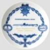 Meissen presentation plate KapitÃ¤nleutnant GÃ¼nther Reinhold MÃ¼ller-StÃ¶ckheim  # 627