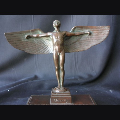 Bronze Icarus Dedicated 1925 ( Peter Breuer )  # 1160