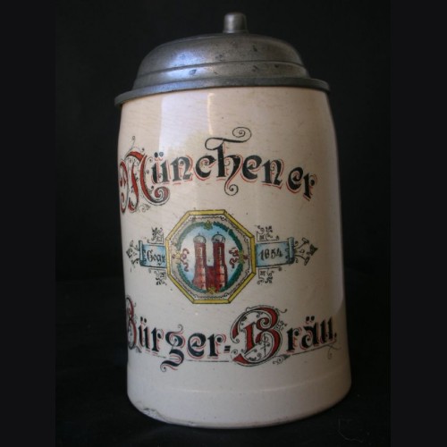 Munich Burger Brau Beer Stein # 1630