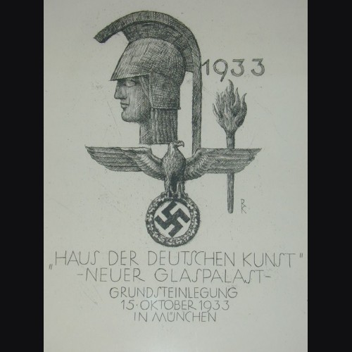 Haus Der Kunst Etching for the 1933 Groundbreaking ( Richard Klein ) # 1665