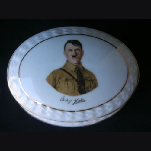 Adolf Hitler Porcelain Trinket Box # 1673