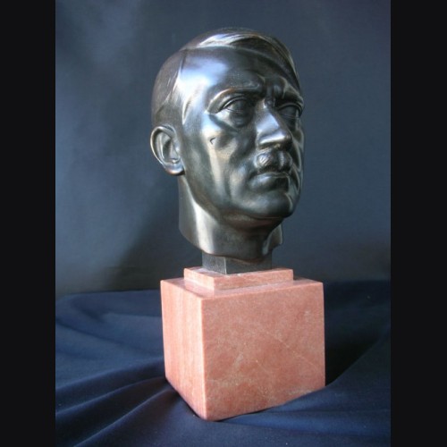 Der Fuhrer Bust- Adolf Hitler Bronze Desk Piece ( H.J Pagels ) # 1704