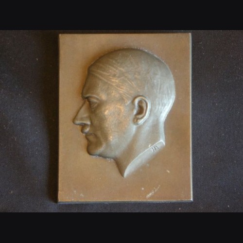 Small Adolf Hitler Profile Plaque # 1833