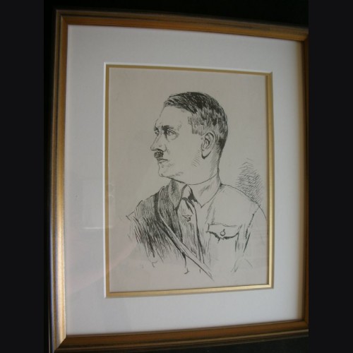 Adolf Hitler Artist Sketch- Albert Reich (1881-1942) # 1900