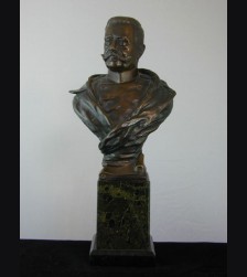 Paul von Hindenburg Bronze Bust- W. Schaffert  # 1908