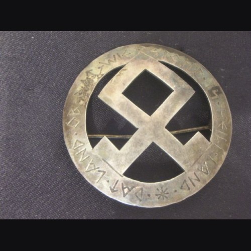 National Socialist Ladies Brooch ( Odal Rune )  # 1928