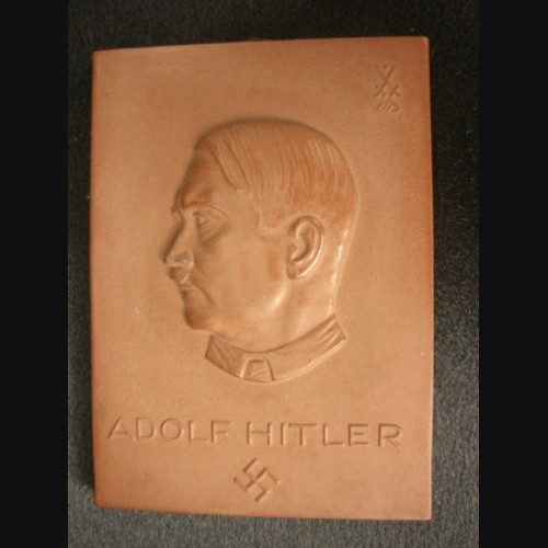 Meissen  Adolf Hitler Plaque 1933-34 Winter Relief ( Rare ) # 2091