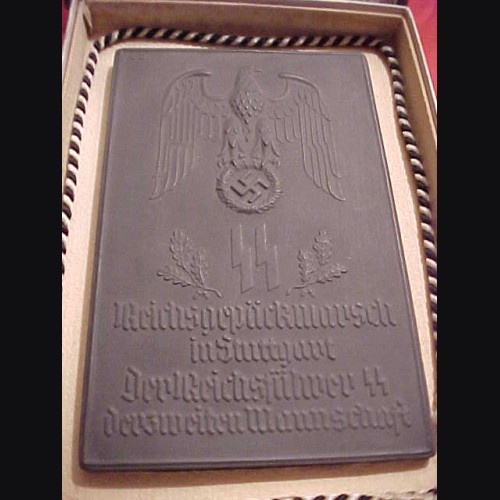 Allach Award Plaque/ Plakette Reichspackmarsch in Stuttgart  # 590