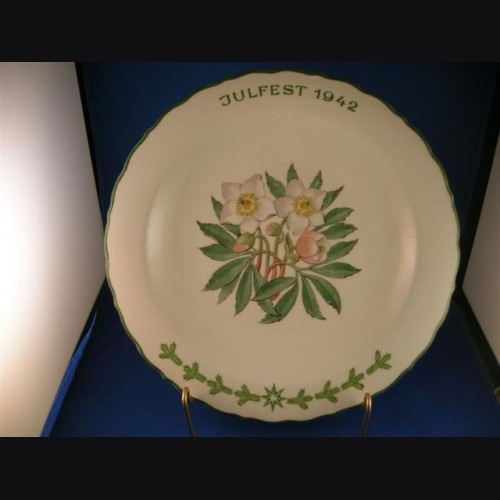 Oswald Pohl Commercial Julfest Plate 1942 # 595